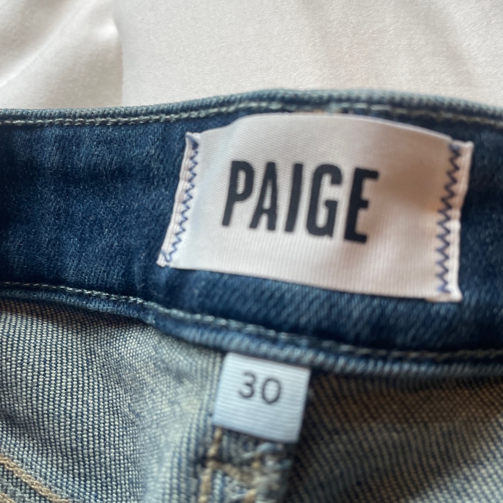 PAIGE Anesssa 31” length Wide Leg Jeans  sz 30 - Picture 2 of 5